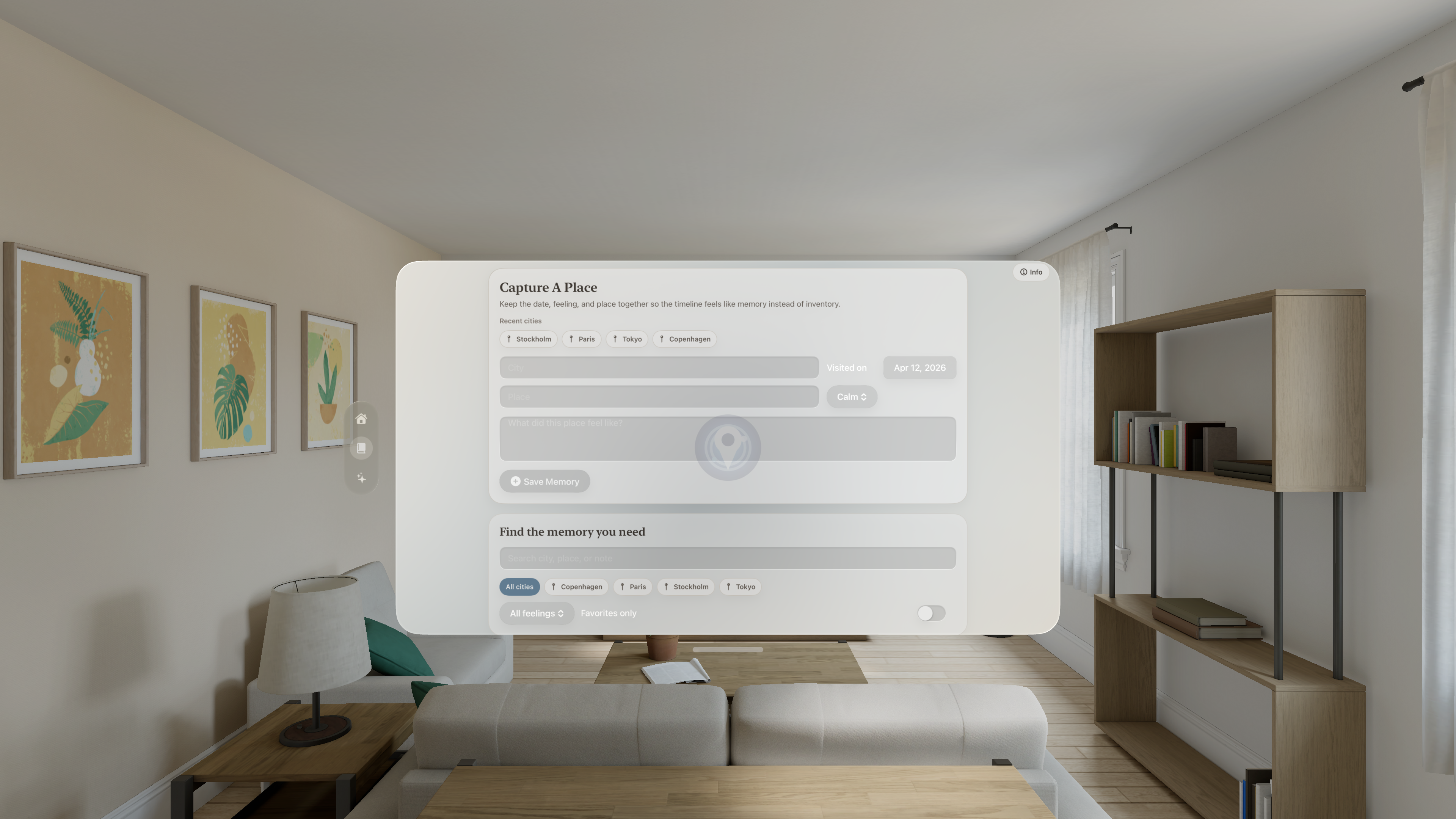 seekyoo Apple Vision Pro journal screenshot